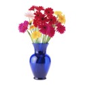 Blue Vase with Gerberas