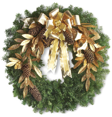 Glittering Gold Wreath