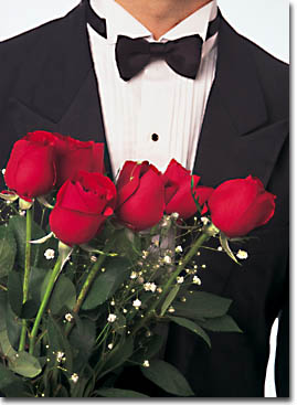 Tuxedo Clad Roses Delivery