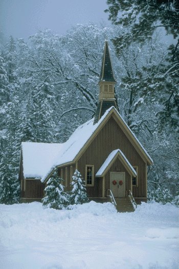 Country Church Postcard